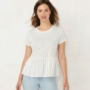 Lauren Conrad Peplum Top
